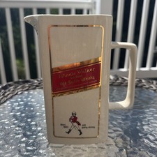 Vintage Johnnie Walker Red Label Old Scotch Whiskey Pitcher Made In Italy Unique picture