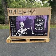 Costco Giant Ground Breaking Skeleton with LCD Eyes and Sound picture