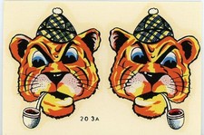 VINTAGE SHERLOCK HOLMES CAT IMPKO SOUVENIR ORIGINAL TRAVEL WATER DECAL 1950s ART picture