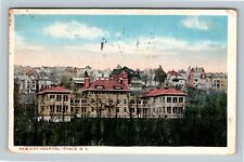 Ithaca NY, Historic New City Hospital, Quarry St New York c1922 Vintage Postcard picture