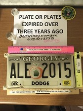 GEORGIA LICENSE PLATW W Word ALE &tne Year 2015. TRIPLE COLLECTIBLE Exc. Cond. picture