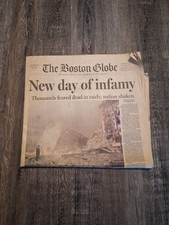 September 12, 2001 The Boston Globe Newspaper 9/11 Attack New day of infamy picture