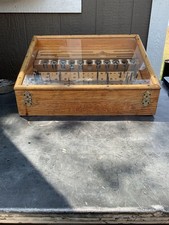 Vintage Henry L Hansen Tap And Die Tool Sales Display Case With Some Supplies picture