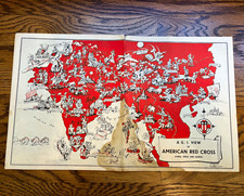 c1945 Ruth Taylor White Map A G.I. View of American Red Cross China India Burma picture