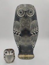 Vintage Abraham Palatnik LARGE Lucite owl w/baby owl picture