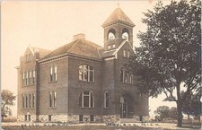 RPPC Wayland MI View of School House 1910 picture