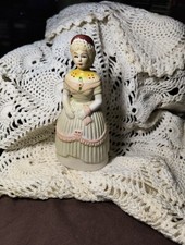 Vrg. Victorian style lady figurine bell picture