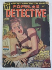 Popular Detective Pulp,  Dec. 1944 VG+  (Thrilling)  Belarski cover art picture