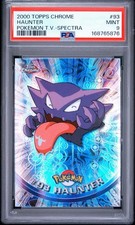 2000 Topps Chrome Pokemon Haunter #93 Spectra PSA 9 - POP 20 - 14 Higher - Rare picture