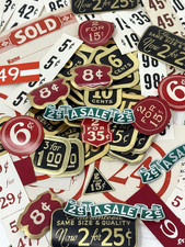 Vintage Lot 264 Gummed Labels Price Tags Stickers Journal Ephemera Store Advert picture