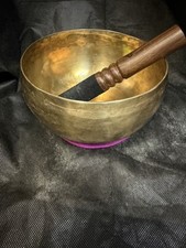 Antique Singing Bowl, Tibetan Meditation Bowl, Vintage Buddhist bowl 7