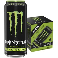 Monster Energy Zero Sugar, Sugar Free Energy Drink, 4 Pack - 16 Fl Oz picture