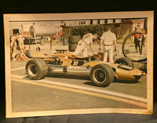 Ludwig Heimrath Racing #10 Open-Wheel Indy Race Car Pit Lane Photo 1960s Vintage picture