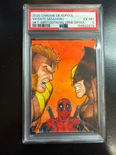 2025 CHROME DEADPOOL VINENTE MOAVERO SKT-SBRTOOTH/WLVRNE/DPOOL PSA 1/1 picture