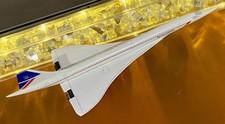 VTG British Airways Supersonic Concorde Desktop Airliner Model White TURBOJET picture