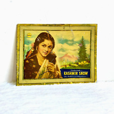 1940s Vintage India Actress Padmini Graphics Kashmir Snow Adv Tin Sign TS359 picture