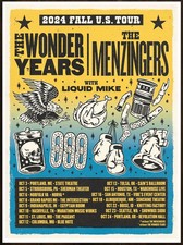 THE WONDER YEARS | THE MENZINGERS 2024 Tour POSTER | FRAME & SIZE OPTION picture