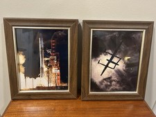 Vintage 1986 NASA Atlas Centaur Rocket Launch & Voyager Aircraft Photo Set USSEA picture
