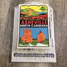 Vintage Lindgren-Turner Co. Decal Asheville North Carolina picture