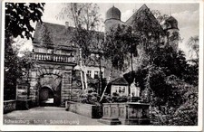 Schwarzburg Germany Schloss Castle Entrance Historic Architecture Postcard picture