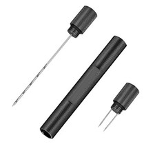 Metal Cigar Needle Draw Enhancer Portable cigarette punch cutter 2 in 1 picture