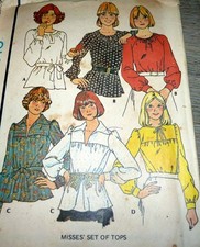 *LOVELY VTG 1970s TOPS McCALLS Sewing Pattern MEDIUM picture