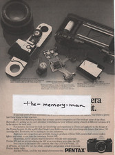Pentax Camera 1979 Picture Print Ad Clipping Page American Express Card print ad picture