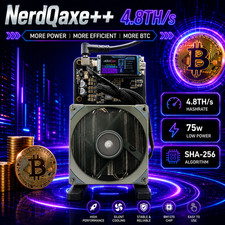 New Upgraded 4.8TH/s Bitaxe NerdQaxe++ BM1370 ASIC Chip Solo BTC Lottery Miner picture