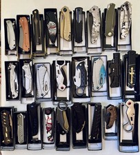 26pc Wartech, Buckshot, Mil-Spec, Folding Pocket Knife Lot picture