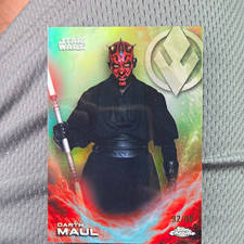 Topps 2019 Topps Chrome Star Wars Darth Maul CE-13 Parallel # 92/99 Card picture