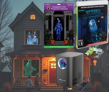 Spooky Halloween Hollusion Decoration Kit - Videos, Screen & Projector included picture