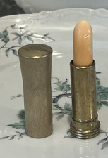 VINTAGE R.H. COSMETICS N.Y. COLLECTIBLE GOLD METAL TUBE LIPSTICK NEW ROSE (PEACH picture