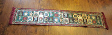 Christmas Tapestry Table Runner Heartland Holiday Snowman Country Santa 72