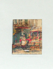 RARE Vintage NOS French Quarter Gay Social Hub FULL Matchbook West Hollywood CA picture