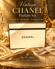 CHANEL Vintage 100 Years Perfume Set No.5 Extrait Bois des Iles No.22 Parfum picture