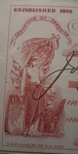 🌙SLING'S🪙 RARE 1875 FRANKLIN Bank Check Multiple Beautiful Vignette Art 🎨  picture