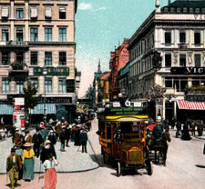 Antique RPPC Friedrichstraße & Unter den Linden Berlin Germany Hand Tint c1900s picture