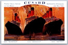 K50/ Ship Postcard c1920s Cunard Line Mauretania Aquitania Berengaria 280 picture