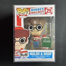 Funko Pop Where's Waldo & Woof #25 Barnes & Noble Exclusive Free Pop Protector picture