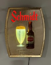VTG 1950s Jacob Schmidt Lighted Beer Sign Bubbler Works St Paul MN picture