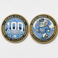 North Carolina Tar Heels 100th season at Kenan Stadium Commemorative Coins picture