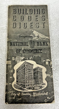 Vintage 1958-59 City Of Seattle Washington Building Codes Digest Booklet picture
