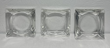 Clear Glass Square Ashtray MCM 3.5