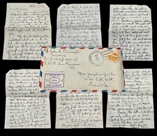1944 WWII Soldier Letter Classmates Killed on Fronts South Pacific Army APO 25 picture