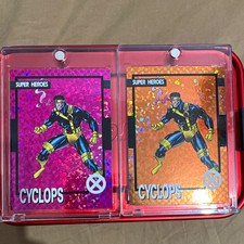 Impel 2023 Marvel Kith X-Men '92 Cyclops Parallel 2-Card Lot #/249 #/299 picture