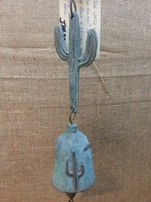 Vintage Joe Ursutz Carefree Arizona Saguaro Cactus Design Cast Bronze Bell picture