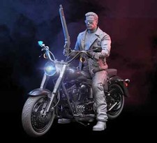 The Terminator on bike Resin Sculpture Statue Model Kit Unpainted/Unassembled picture