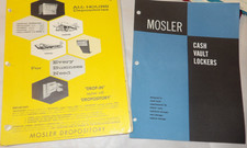 VINTAGE 1960s-70s MOSLER DRIVE-IN/WALK-UP WINDOW BROCHURES & PARTS CATALOGS +++ picture