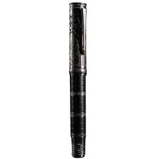 Hongdian D5 Dynasty Series Fountain Pen 18K Gold Plated Chinese Pattern Gift picture