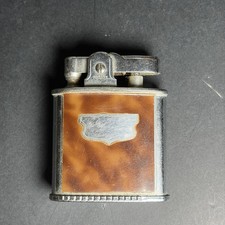 Vintage Ronson Triumph Pocket Lighter Faux Tortoiseshell Enamel Art Deco USA picture
